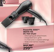 Wahl Power Pik 3000 1800W Pik DC Hair Dryer (456125)