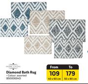 Home Living Diamond Bath Rug 40 x 60cm