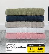 Glodina Zero Twist Towel Range (Face Cloth)