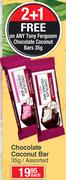 Tony Ferguson Chocolate Coconut Bar Assorted-35g Each