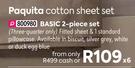 Paquita Cotton Sheet Basic 2 Piece Set (Three Quarter Only)