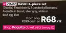 Paquita Cotton Sheet Basic 3 Piece Set (Double)