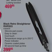Russell Hobbs Black Retro Straightener RHRS03