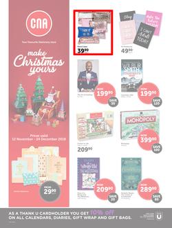 CNA : Make Christmas Yours (12 Nov - 24 Dec 2018), page 1