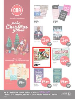 CNA : Make Christmas Yours (12 Nov - 24 Dec 2018), page 1