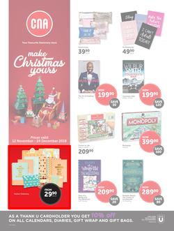 CNA : Make Christmas Yours (12 Nov - 24 Dec 2018), page 1