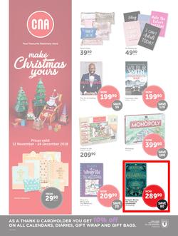 CNA : Make Christmas Yours (12 Nov - 24 Dec 2018), page 1