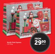North Pole Express Gift Bag-Each