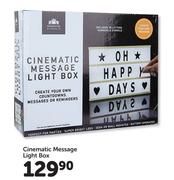 Cinematic Message Light Box