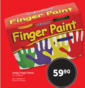 Teddy Finger Paints-4 x 100ml