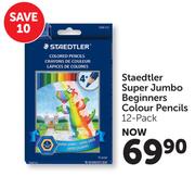 Staedtler Super Jumbo Beginners 12 Pack Colour Pencils