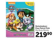 Nickelodeon Paw Patrol Pink My Busy Books