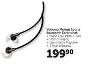 Volkano Motion Sports Bluetooth Earphones