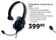 Turtle Beach Headset Recon Chat XBox Or PS4