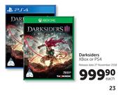 Xbox Or PS4 Darksiders-Each