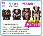 Titanium Baby All In One Car Seat-Each