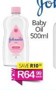 Johnson's Baby Oil-500ml Each