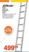 Gravity Single Industrial Aluminium Ladder SM1300
