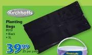 Kirchhoffs Planting Bags PO19-Per 25's Pack