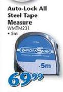 Worksman Auto Lock All Steel Tape Measure-5m