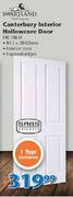Swartland Canterbury Interior Hollowcore Door EBCTBL10