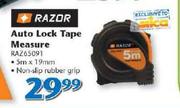 Razor Auto Lock Tape Measure RAZ65091-5mx19mm