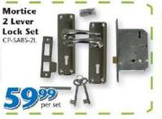 Mortice 2-Lever Lock Set CP-Sabs-2L-Per Set