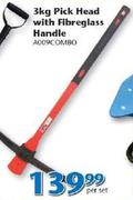 Pick Head With Fibreglass Handle A009COMBO-3kg