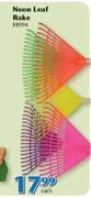 Neon Leaf Rake F8994-Each