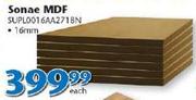 Sonae MDF 16mm SUPL0016AA2718N-Each