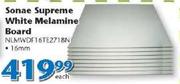 Sonae Supreme White Melamine Board 16mm NUMWDF16TE2718N-Each