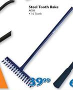 Steel Tooth Rake 16 Tooth A006