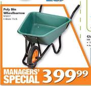 Poly Bin Wheelbarrow 4mm Thick WW07