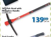 3kg Pick Head With Fibreglass Handle A009COMBO-Per Set