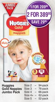 Special Huggies Gold Nappies Jumbo Pack Per Pack m.guzzle .za