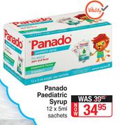 Panado Paediatric Syrup-12 x 5ml Sachets