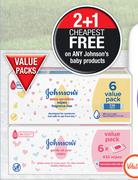 Johnson's Baby Wipes Value Pack-Each