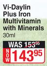 Vi-Daylin Plus Iron Multivitamin With Minerals-30ml