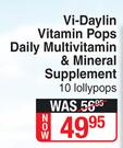 Vi-Daylin Vitamin Pops Daily Multivitamin & Mineral Supplement-10 Lollypops