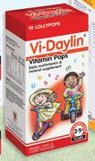 Vi-Daylin Vitamin Pops Daily Multivitamin & Mineral Supplement-10 Lollypops