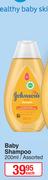 Johnson's Baby Shampoo Assorted-200ml Each