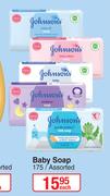 Johnson's Baby Soap Assorted-175g Each