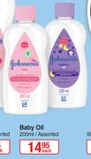 Johnson's Baby Oil Assorted-200ml Each