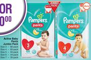 Pampers Active Baby Pants Jumbo Pack-For 2 Packs