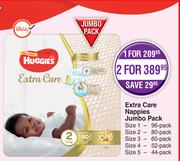 Huggies Extra Care Nappies Jumbo Pack-For 1