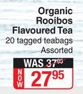 Purity Organic Rooibos Flavoured Tea Assorted-20 Tagged Teabags