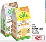 Olli Oaty Munch Bars Assorted-9 x 10g Each