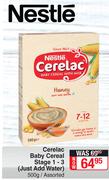 Nestle Cerelac Baby Cereal Stage 1-3 (Just Add Water) Assorted-500g
