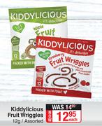 Kiddylicious Fruit Wriggles Assorted-12g Each