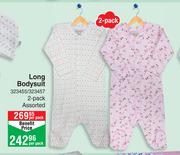 Long Bodysuit Assorted-2 Per Pack